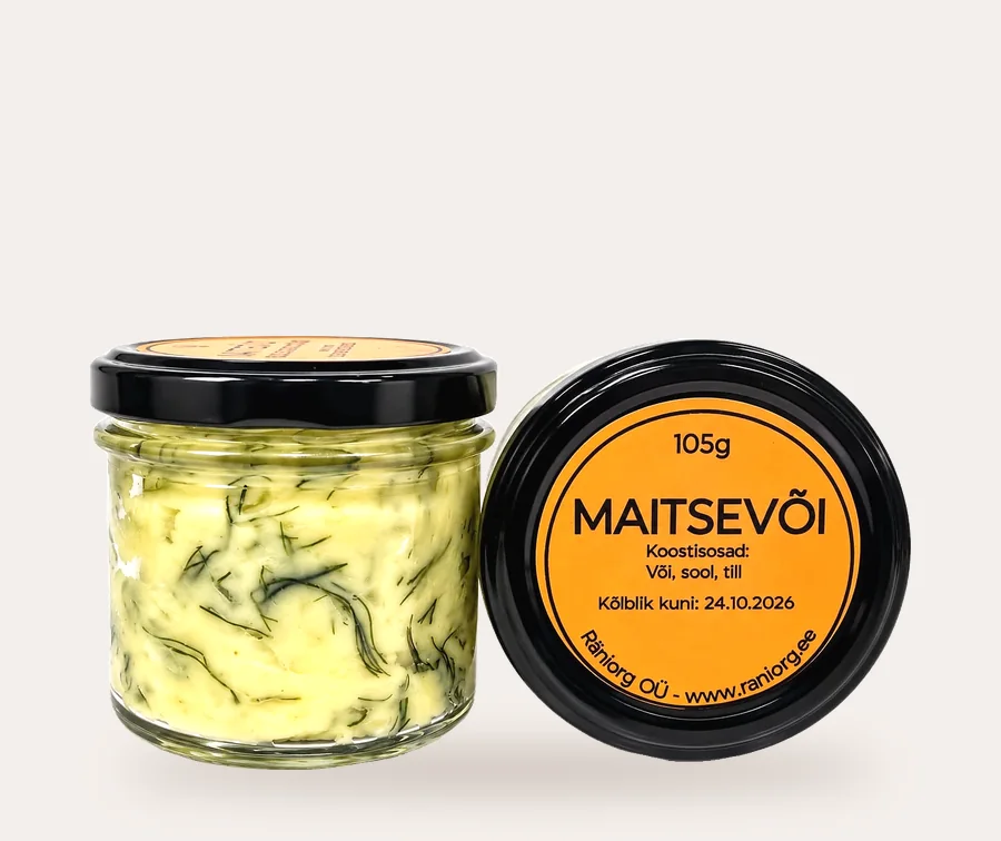 Maitsevõi küüslaugu ja tilliga